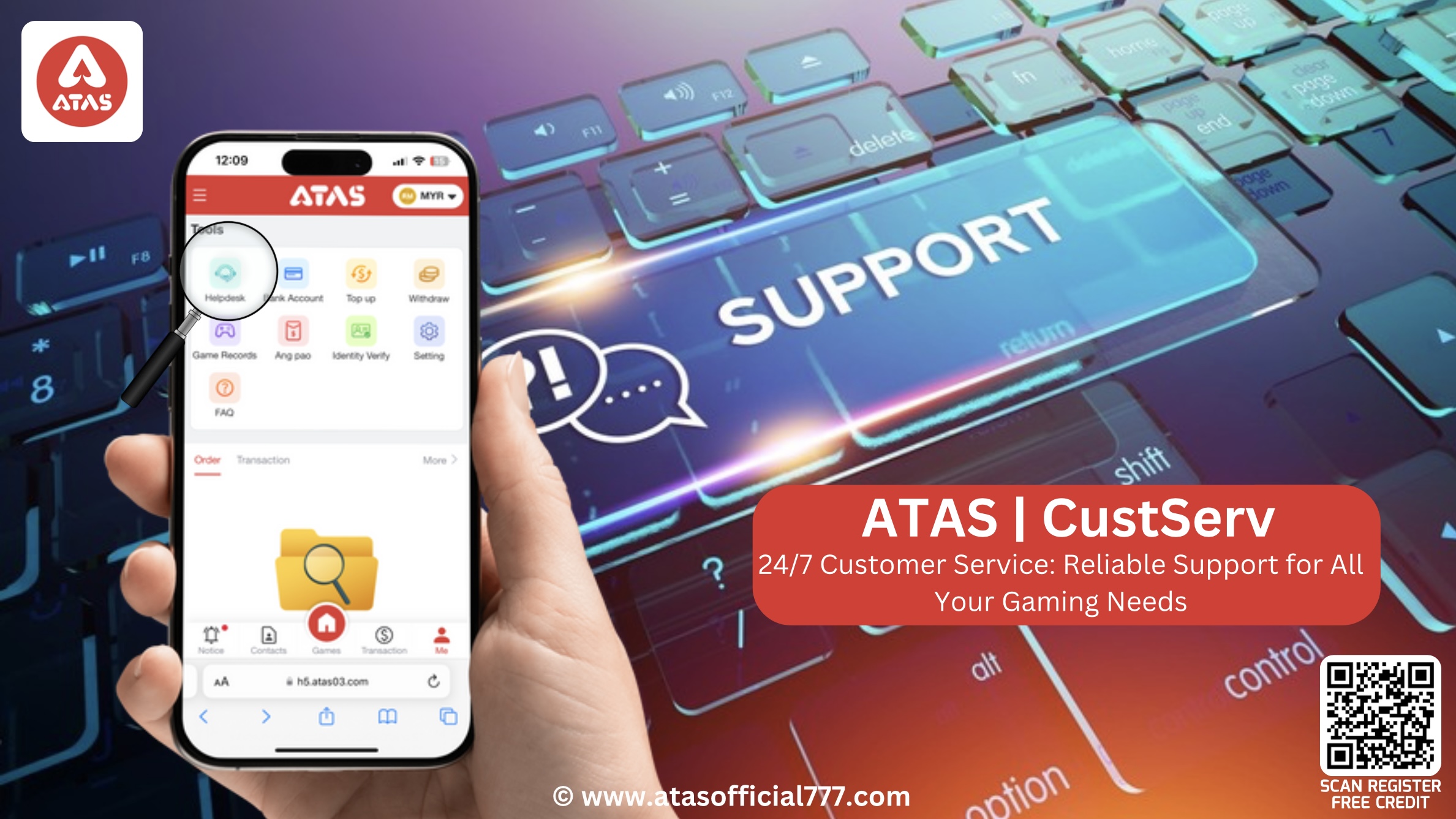 ATAS | Atas Official | Atas Official Banner | Atas Customer Services